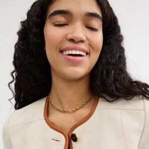 Coach Signature Chain Link Choker Necklace. New‎ no tag .